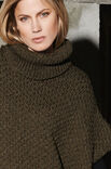 Lana Grossa PONCHO IN SMOKPATROON Alta Moda Alpaca