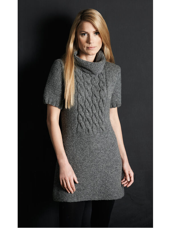 Lana Grossa JURK MET KABELINZET Alta Moda Alpaca