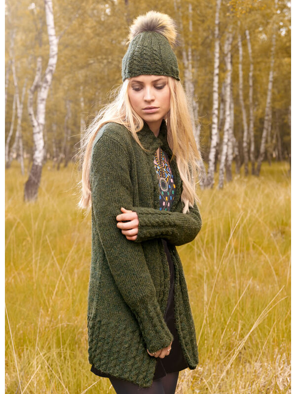 Lana Grossa VEST MET KABELPATROONBIEZEN Alta Moda Alpaca