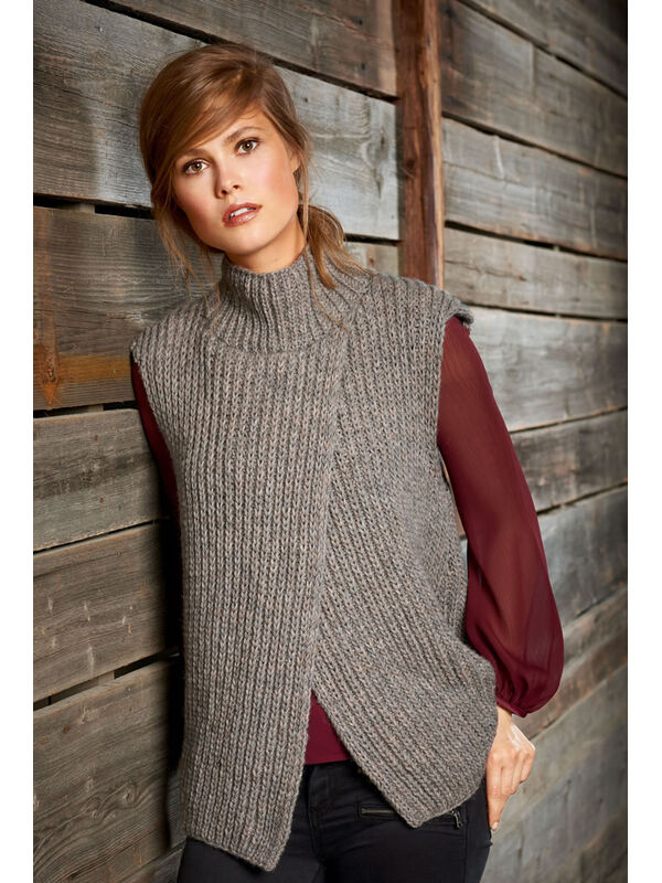 Lana Grossa TRUI IN HALVE PATENTSTEEK Alta Moda Alpaca