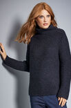 Lana Grossa TRUI IN RIBBELPATROON MET STAANDE BOORD Alta Moda Cashmere 16