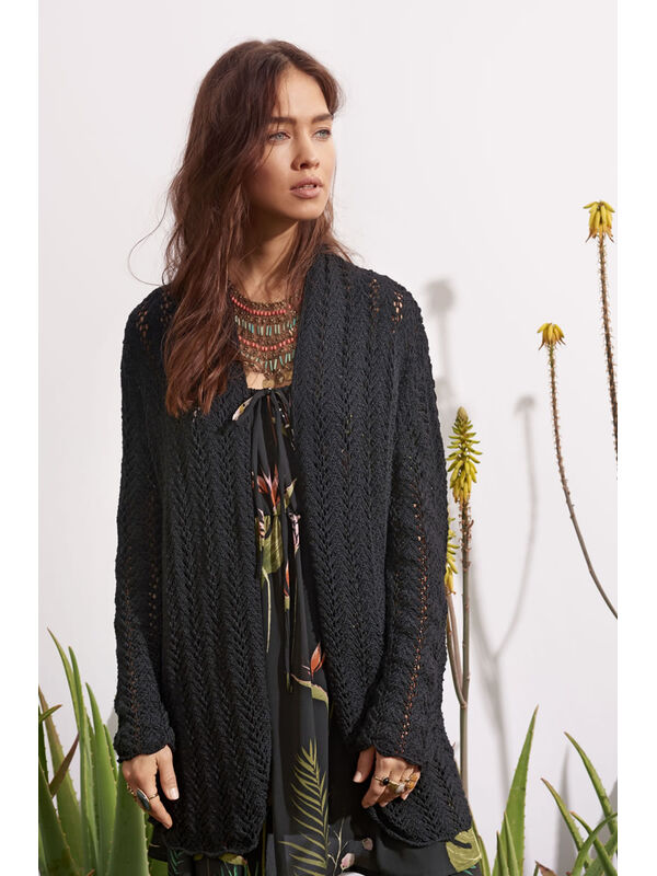 Lana Grossa VEST IN BOOGJESAJOURPATROON Linarte