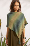 Lana Grossa PONCHO MET KWASTJES Summer Lace Dégradé