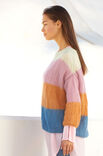 Lana Grossa TRUI IN VERSPRINGEND BOORDPATROON Silkhair