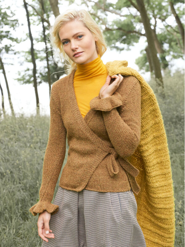 Lana Grossa WIKKELVEST MET MOUWVOLANTS Alta Moda Alpaca