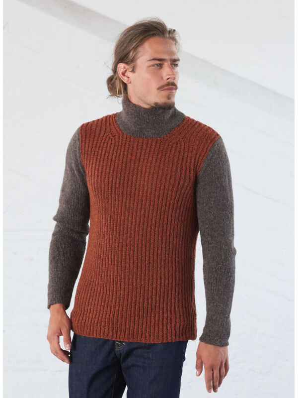 Lana Grossa HERENTRUI MET HALVE PATENTSTEEK EN TRICOTSTEEK Alta Moda Alpaca