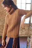 Lana Grossa TRUI MET KABEL-, VISGRAAT- EN DWARS BOORDPATROON Alta Moda Alpaca