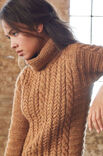 Lana Grossa TRUI MET KABEL-, VISGRAAT- EN DWARS BOORDPATROON Alta Moda Alpaca