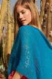 Lana Grossa SCHOUDERDOEK MET AJOURPATROON Silkhair