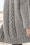 Lana Grossa VEST IN GERSTEKORREL MET KABELSTREPEN Lala Berlin Lovely Cotton