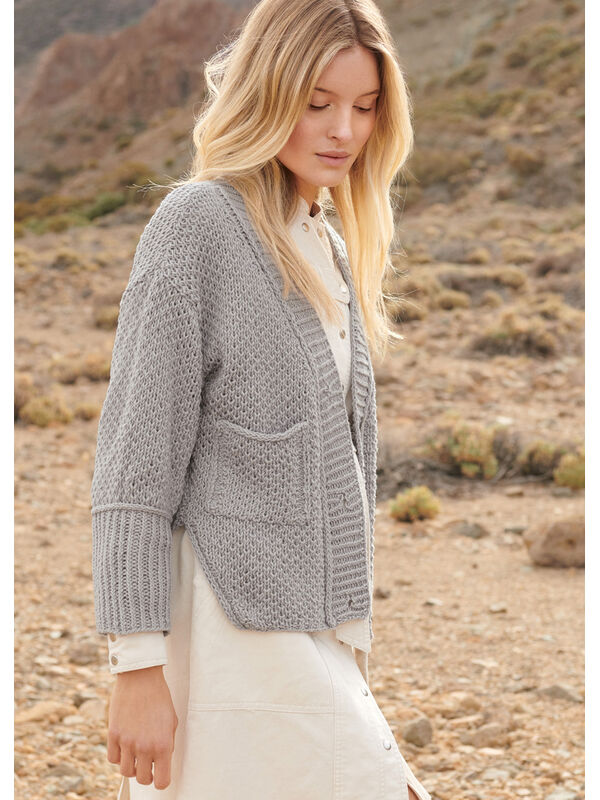 Lana Grossa VEST IN STRUCTUURPATROON Fourseason