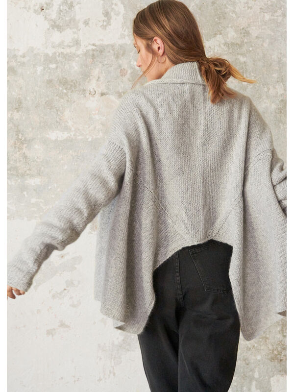 Lana Grossa VEST MET PUNTEN IN TRICOTSTEEK BRigitte No. 2