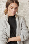 Lana Grossa VEST MET PUNTEN IN TRICOTSTEEK BRigitte No. 2