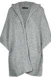 Lana Grossa PONCHO MET MUTS IN TRICOTSTEEK MET BIEZEN IN PATROON MET LANGGETROKKEN STEKEN Lala Berlin Lovely Cotton