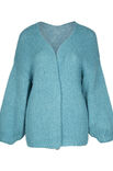 Lana Grossa VEST IN TRICOTSTEEK MET BALLONMOUWEN Lala Berlin Lovely Cotton