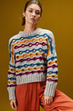 Lana Grossa TRUI IN DWARSRIBBEL-GAATJESPATROON Alta Moda Cashmere 16