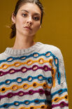 Lana Grossa TRUI IN DWARSRIBBEL-GAATJESPATROON Alta Moda Cashmere 16