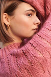 Lana Grossa TRUI IN AJOURPATROON Linarte & Silkhair