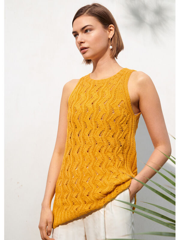 Lana Grossa TOPJE IN AJOURPATROON Linarte