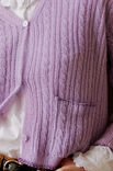 Lana Grossa VEST IN KABEL-BOORDPATROON Ecopuno & Brillino