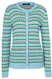 Lana Grossa VEST IN BLOEMENPATROON Ecopuno