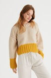 Lana Grossa TRUI IN TRICOTSTEEK MET OPGEHAAKTE KETTINGSTEKEN Lala Berlin Lovely Cotton