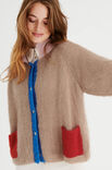 Lana Grossa RAGLANVEST IN TRICOTSTEEK Silkhair