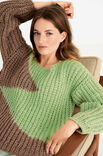 Lana Grossa TRUI IN HALVE PATENTSTEEK Lala Berlin Lovely Cotton