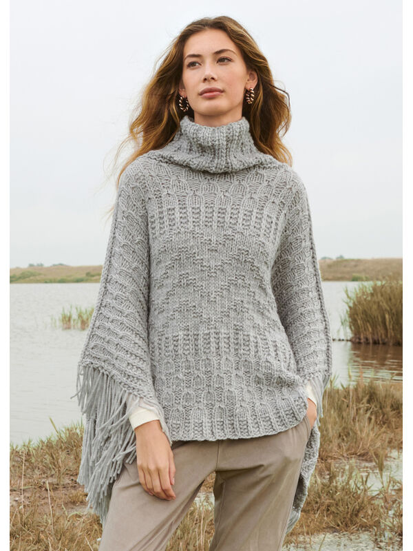 Lana Grossa PONCHO IN PATRONENMIX Alta Moda Cashmere 16