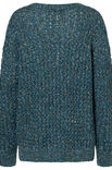 Lana Grossa TRUI IN KABELSTRUCTUURPATROON MET OPGENAAIDE GEBREIDE KOORDEN Cool Merino Print