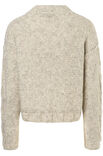 Lana Grossa KORTE TRUI MET KABELSTREPEN Natural Alpaca Pelo
