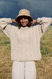 Lana Grossa TRUI IN KABELPATROON Alta Moda Alpaca