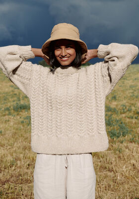 TRUI IN KABELPATROON Alta Moda Alpaca van Lana Grossa