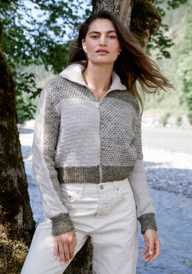 VEST Natural Alpaca Pelo van Lana Grossa