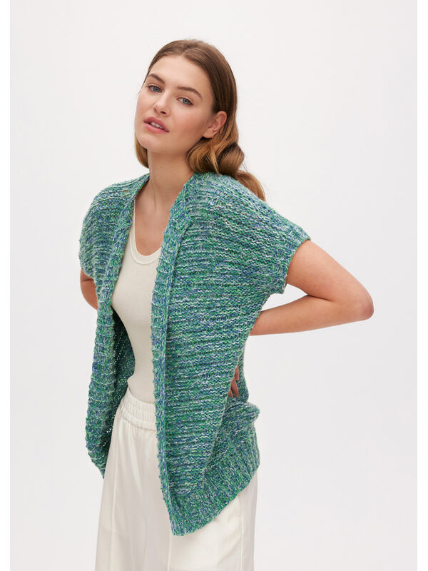 Lana Grossa TOPDOWN VESTJE Bella, Landlust Sommerseide & Sottile