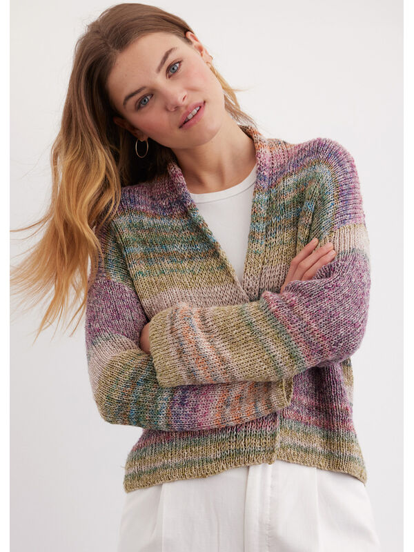 Lana Grossa VEST IN BOORDPATROON Mosaico