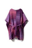 Lana Grossa PONCHO MET RIBBELS EN CEINTUUR Avio