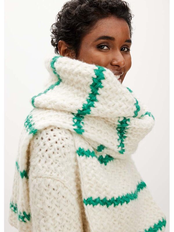 Lana Grossa SJAAL IN VLECHTPATROON Alpaca Air