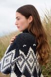 Lana Grossa TRUI IN TRICOTSTEEK MET JACQUARDPATROON Lala Berlin Lovely Cotton