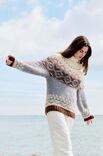 Lana Grossa TRUI MET RONDE PAS MET JACQUARD Brigitte No. 2