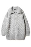 Lana Grossa VEST IN VLECHTPATROON Spuma