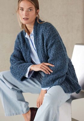 GEHAAKT VEST Alpaca Air II van Lana Grossa