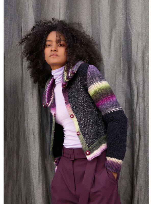 Lana Grossa VEST Lucida, Bomba & Orsetto