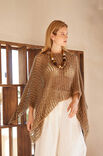 Lana Grossa GEHAAKTE PONCHO Natural Superkid Tweed