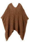 Lana Grossa GEHAAKTE PONCHO Natural Superkid Tweed