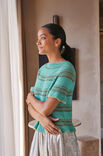Lana Grossa TOP-DOWN SHIRT Ecopuno, Tencellino & Filo Paillettes