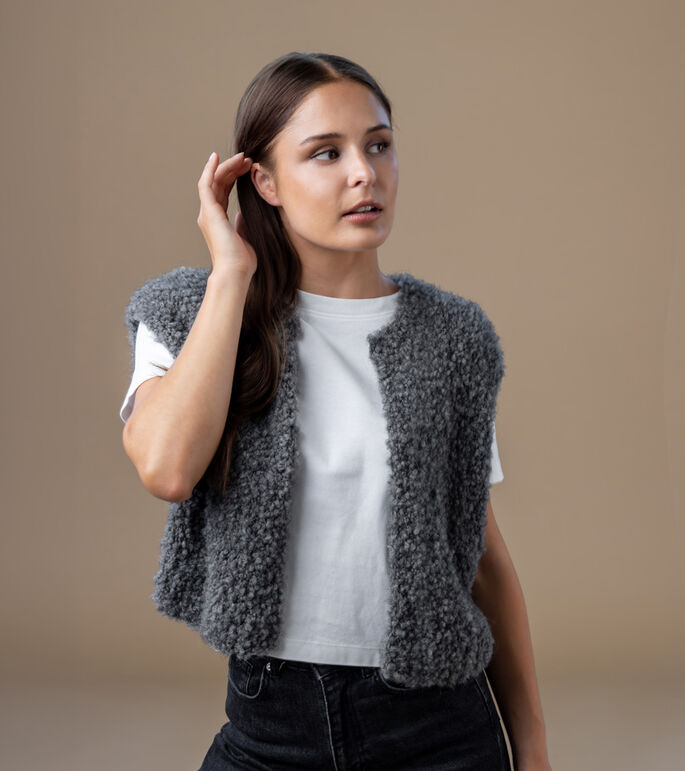 Lana Grossa MOUWLOOS VEST Orsetto