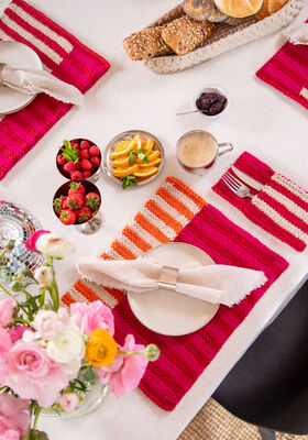 PLACEMAT 4-KLEURIG Merino Cardato van FILATI Studio