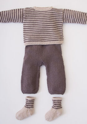 Truitje, broekje en sokjes Cool Wool Baby van Lana Grossa
