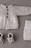 Lana Grossa Vestje, broekje en schoentjes Cool Wool Baby